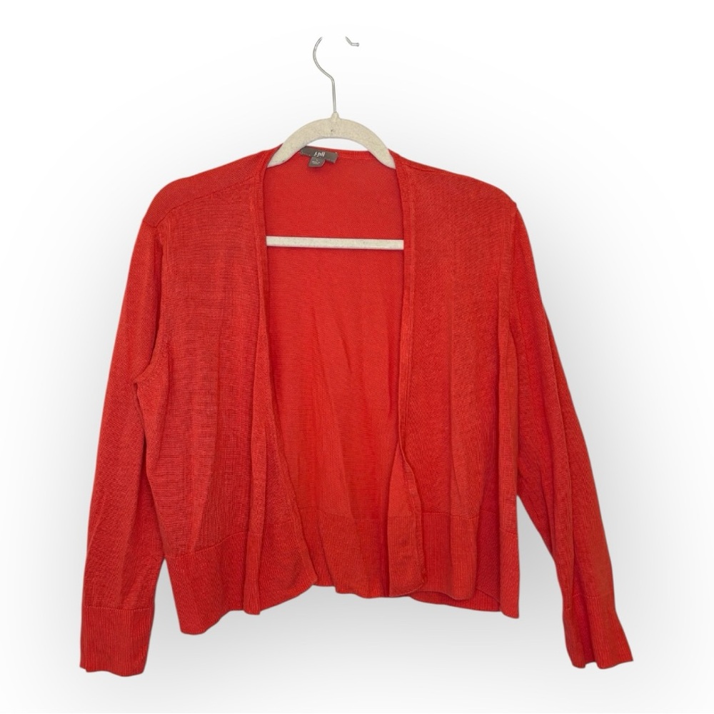 J. Jill Women's Red Cardigan Sweater